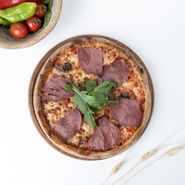 Tütsülenmiş Dana Kaburga Pizza (Büyük)